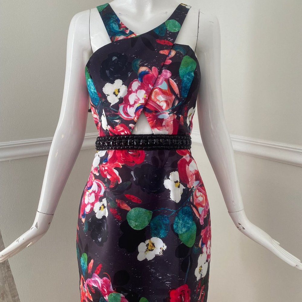 Abby Paris Black Floral Print